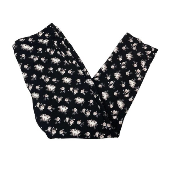 ADRIANNA PAPELL Floral Slim Fit Ankle Pant Sz 10 - Picture 3 of 7